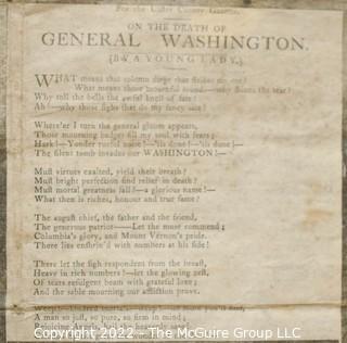 Ulster County NY Gazette dated January 4, 1800, featuring numerous articles on the death of George Washington.