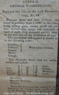 Ulster County NY Gazette dated January 4, 1800, featuring numerous articles on the death of George Washington.