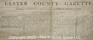 Ulster County NY Gazette dated January 4, 1800, featuring numerous articles on the death of George Washington.