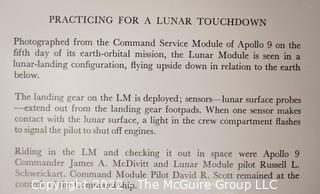 Group of Four (4) Promotional Prints of Practicing for a Lunar Touch Down Produced by NASA.