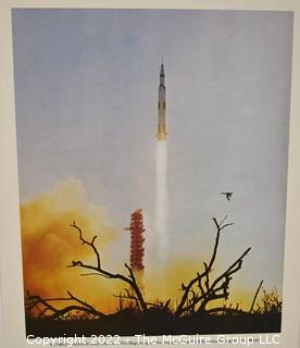 Four (4) Space And Launch Prints Produced by NASA.