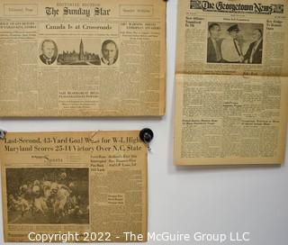 Selection Of Three (3) Vintage Newspapers 