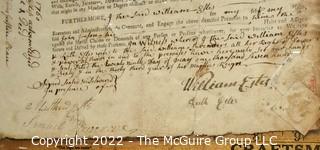 Historical Document: Purchase of a portion of Salt Marsh in Lynn, MA dated 29-31 May 1760 by J. William Estes and Ruth (Graves) Estes.