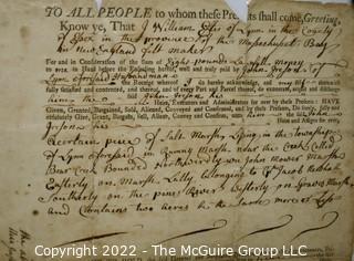 Historical Document: Purchase of a portion of Salt Marsh in Lynn, MA dated 29-31 May 1760 by J. William Estes and Ruth (Graves) Estes.