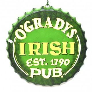 O'Grady's Irish Pub Sign and Richmond Transit Authority Bus Stop Sign