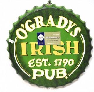 O'Grady's Irish Pub Sign and Richmond Transit Authority Bus Stop Sign