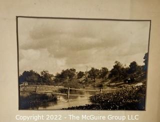 Original Black & White Photo "Beauty Creek" Near San Antonio, TX By Columbus E. Lord.