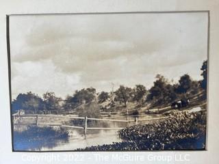 Original Black & White Photo "Beauty Creek" Near San Antonio, TX By Columbus E. Lord.