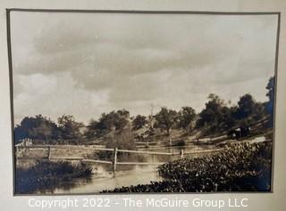 Original Black & White Photo "Beauty Creek" Near San Antonio, TX By Columbus E. Lord.