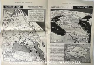 WWII Global Map Supplement From The Evening Star (Washington, D.C.), 1942