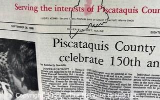 The Piscataquis Observer Newspaper of Dover Foxcroft Maine, September 1988 Edition Celebrating 150 Years