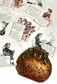 A Christmas Plum Pudding with Comments by Jack Horner, Illustrated by Ferdinand Schuyler Mathews, c 1865