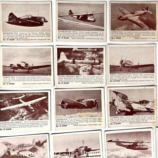 Selection of 37 Different ZOOM Trading Cards of 1930-40's Airplanes.