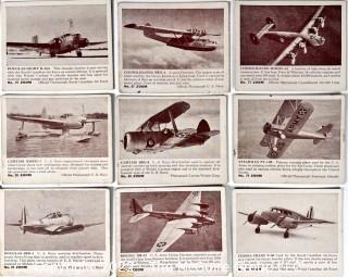 Selection of 37 Different ZOOM Trading Cards of 1930-40's Airplanes.