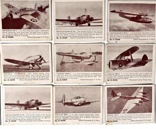 Selection of 37 Different ZOOM Trading Cards of 1930-40's Airplanes.