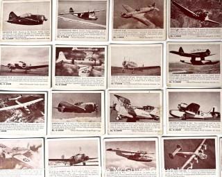 Selection of 37 Different ZOOM Trading Cards of 1930-40's Airplanes.