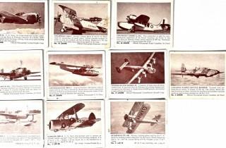 Selection of 37 Different ZOOM Trading Cards of 1930-40's Airplanes.