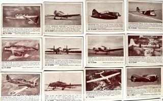 Selection of 37 Different ZOOM Trading Cards of 1930-40's Airplanes.