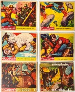 Selection of six (6) 1933 National Chicle Dare Devils cards: #1,2,6,8,9,11 