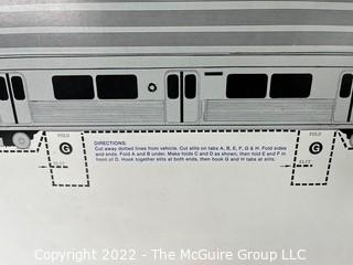 Poster From Baltimore Metropolitan Transit Authority Showing A Cut-Out Of A New Passenger Car