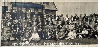 Original 1914 panoramic photo of Board of Trade at Country Club for Edwin Johnson Graves