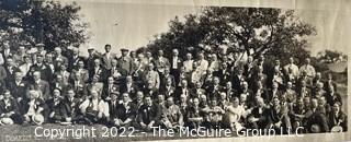 Original 1914 panoramic photo of Board of Trade at Country Club for Edwin Johnson Graves