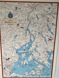 Map of Upper Penobscot Bay, ME 