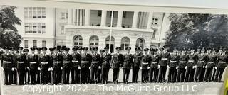 Vintage 1947 Panoramic Photograph of Co.L 4th Regiment Western High School Washington DC, Annual Drill Competition. 