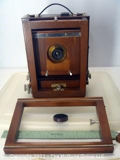 Antique Grundlach KORONA VIEW Camera setup REVISED 9/12/22 -> 5x7" glass plates - complete setup