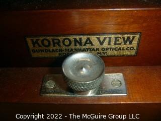 Antique Grundlach KORONA VIEW Camera setup REVISED 9/12/22 -> 5x7" glass plates - complete setup