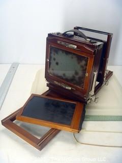 Antique Grundlach KORONA VIEW Camera setup REVISED 9/12/22 -> 5x7" glass plates - complete setup