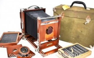 Antique Grundlach KORONA VIEW Camera setup REVISED 9/12/22 -> 5x7" glass plates - complete setup