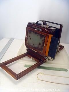 Antique Grundlach KORONA VIEW Camera setup REVISED 9/12/22 -> 5x7" glass plates - complete setup