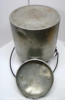 Vintage Aluminum Pail With Lid