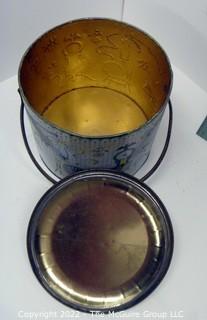 Vintage Biscuit Tin With Lid Made In England