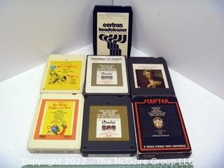 Collection of (8) 8-Track Tapes Various Themes Musicals