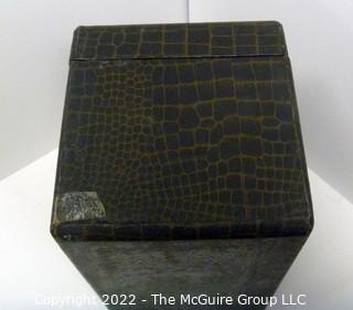 Vintage Faux Alligator Camera Equipment Box With Handle