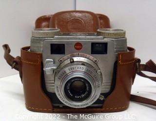 Kodak Signet Rangefinder 35mm Camera  w/ Ektar Lens Synchro 300 44mm f/3.5 w/leather case