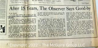 Last Issue Of The National Observer" July 1967