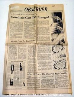 Last Issue Of The National Observer" July 1967