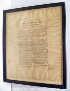 Historic document: Revolutionary War Era: Henry Gardner Esq., Tax collector for the State of Massachusetts (March 1780) 