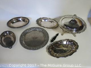 Collection of silverplate 