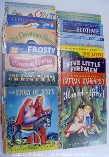 Selection of 14 "A Little Golden Book" various titles