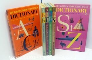 Complete set of "The Golden Book Illustrated Dictionary" 1-6