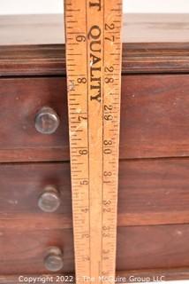 Small Three (3) Drawer Primitive Dresser Top Chest of Drawers or Jewelry Box