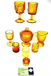 Group of Amber Glassware.