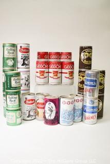 Selection of vintage beer cans #201