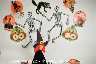 Group of Vintage Halloween Decorations