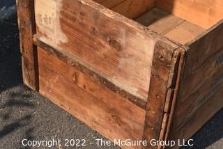 Antique wooden crate: Roberts & Oake Purveyors 19 x 26"