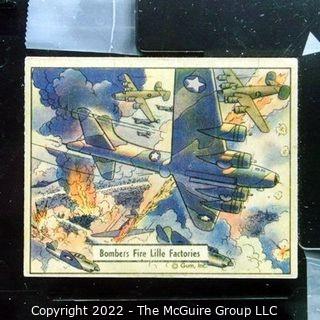 Selection of Three WWII trading cards (1942) by Gum: see titles